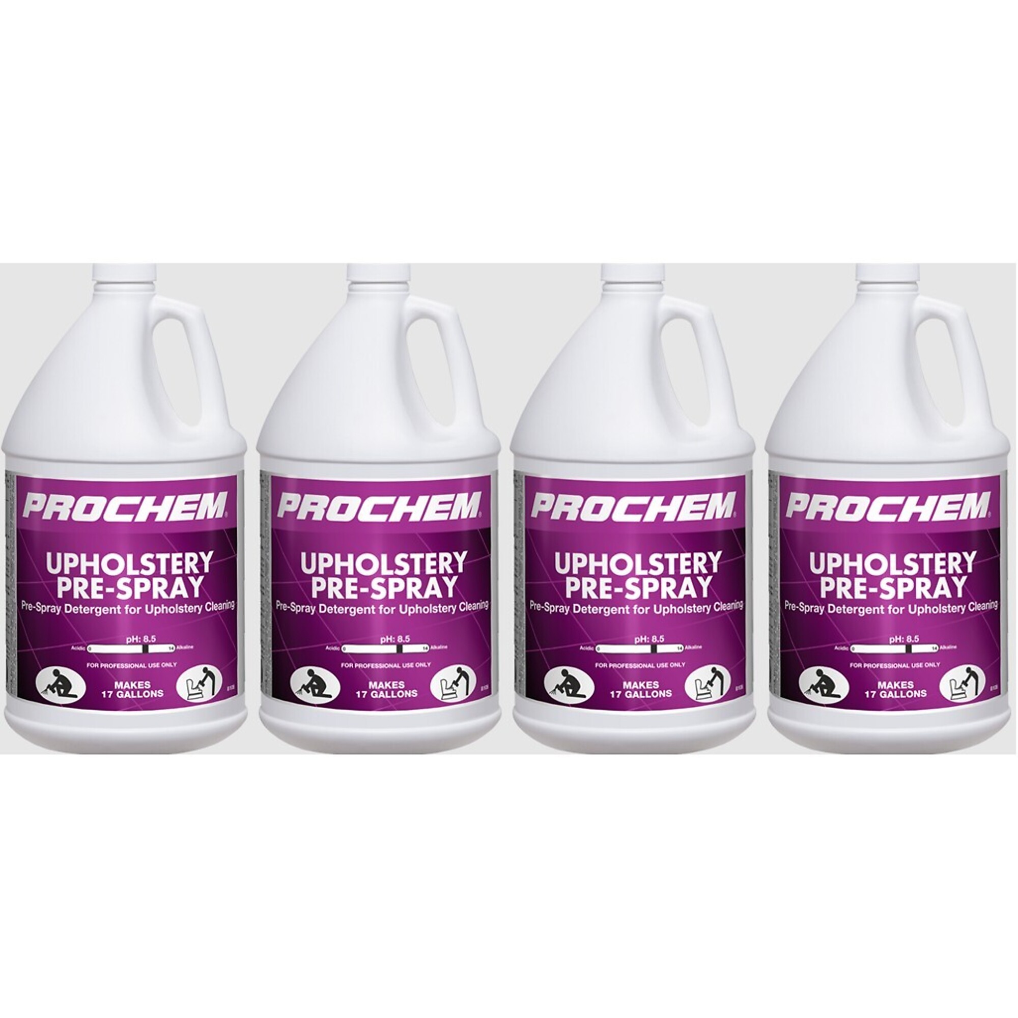 PROCHEM, Upholstery Pre-Spray Case of Four 1 gal. / 3.8 L bottles, Model # 101314.